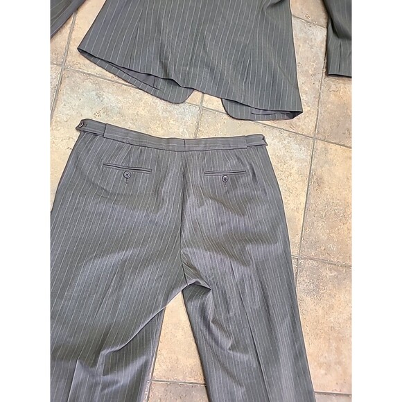 Calvin Klein Women's Brown Striped Suit Size 12, MSRP $348 - Picture 16 of 16